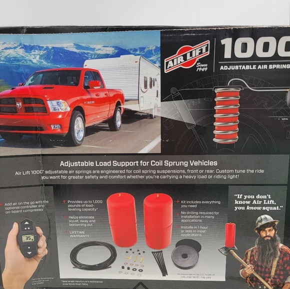 Air Lift 1000 Adjustable Rear Air Spring Load Support Kit – Used - Picture 5 of 11